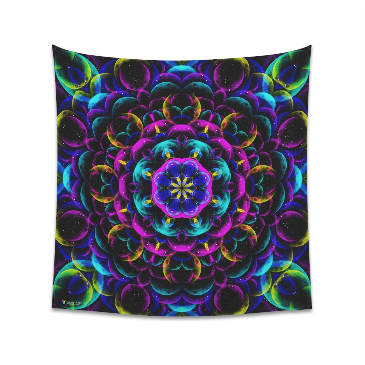Tapestry 57" x 57" "Luna Blossom"