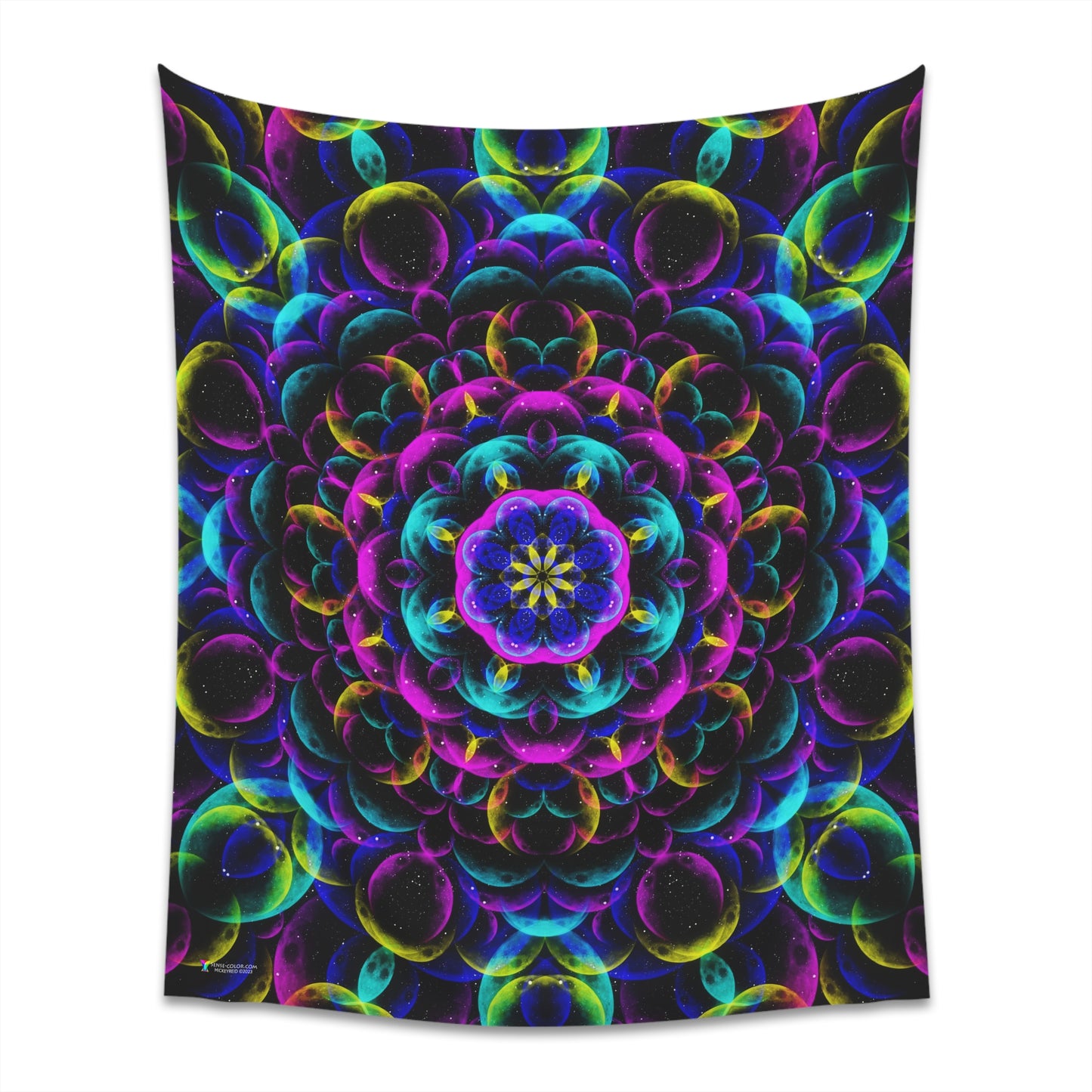 Tapestry 57" x 57" "Luna Blossom"