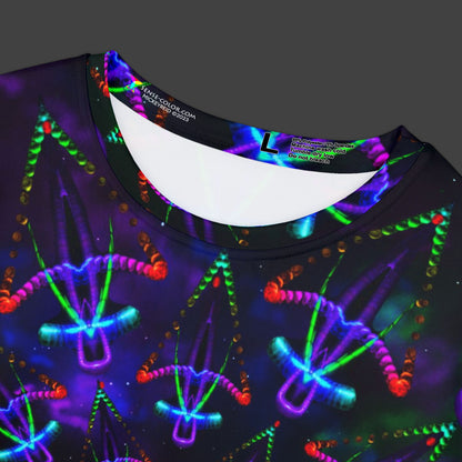 Women's Short Sleeve Shirt "Cosmic Warrior" (AOP)