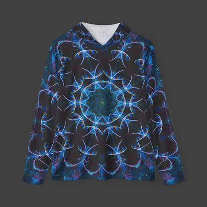 Men's Lightweight Hoodie w/ UPF 50+ "Light Vortex" (AOP)