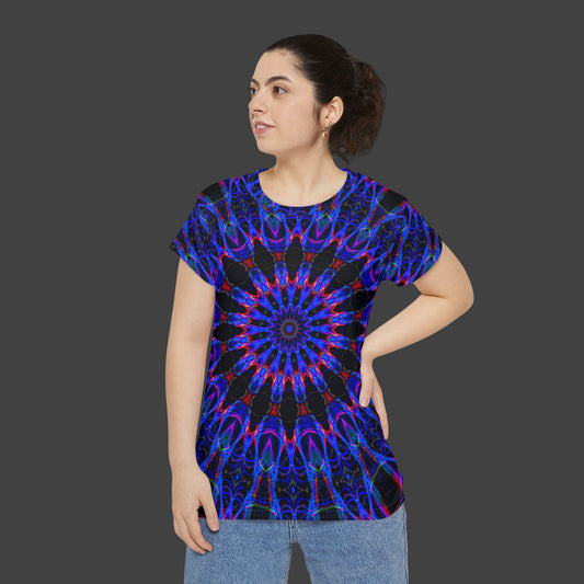 Women's Short Sleeve Shirt "Neon Avenue" (AOP)