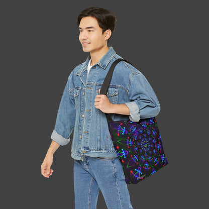 Adjustable Tote Bag "Cosmic Warrior" (AOP)