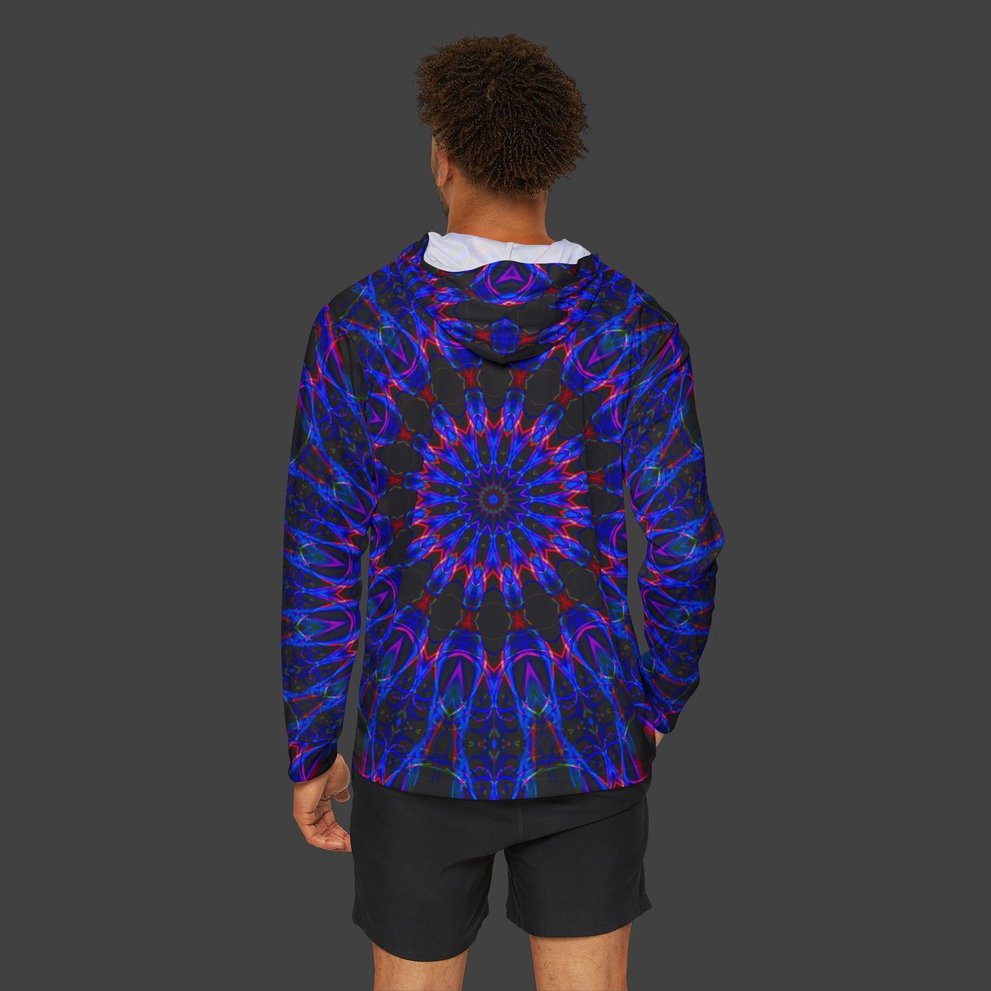 Men's Sports Warmup Hoodie "Neon Avenue" (AOP)