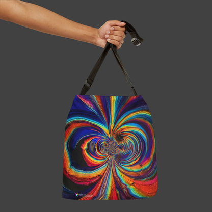 Adjustable Tote Bag "Cryptical Envelopment" (AOP)