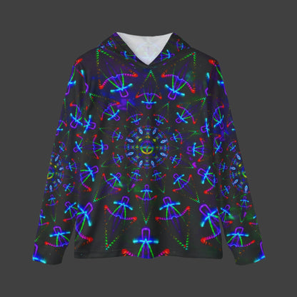 Men's T-shirt Hoodie "Cosmic Warrior" (AOP)