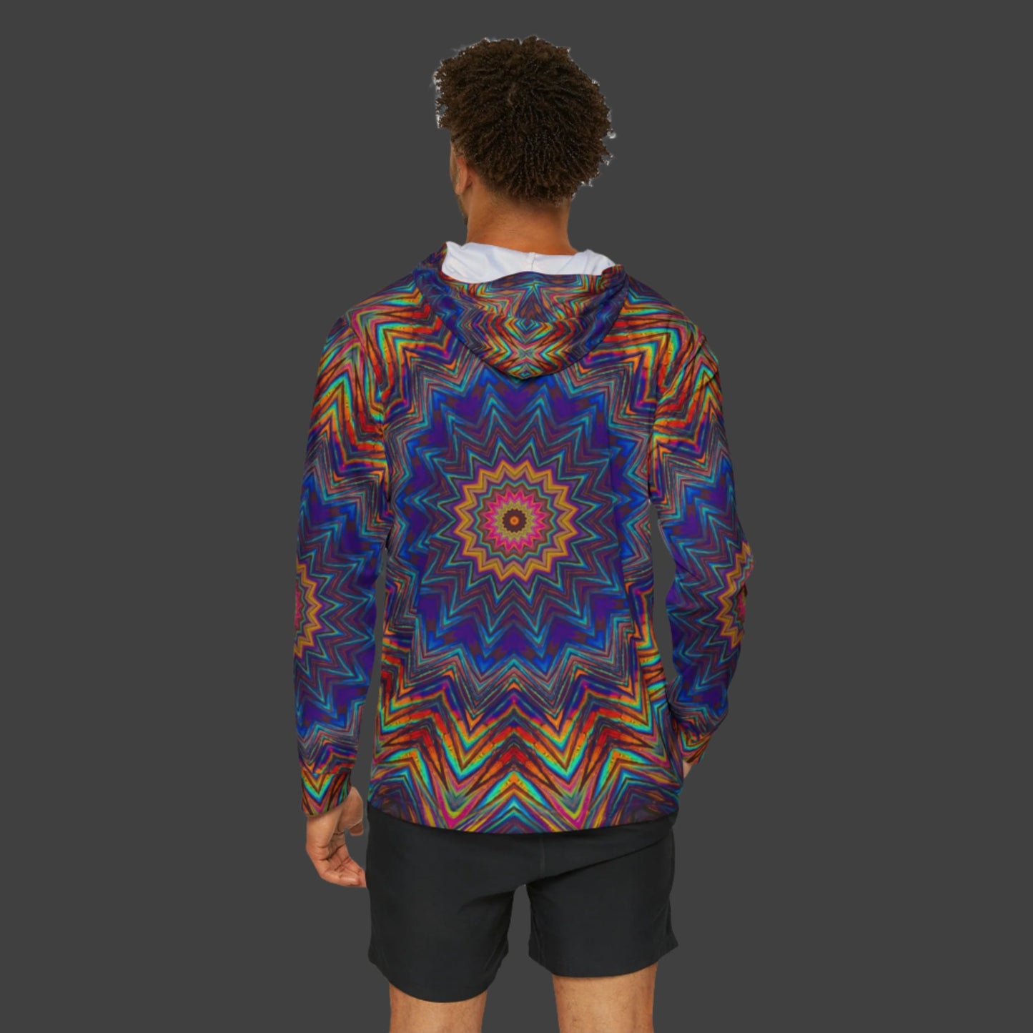 Men's Sports Warmup Hoodie "Rainbow of Sound" (AOP)