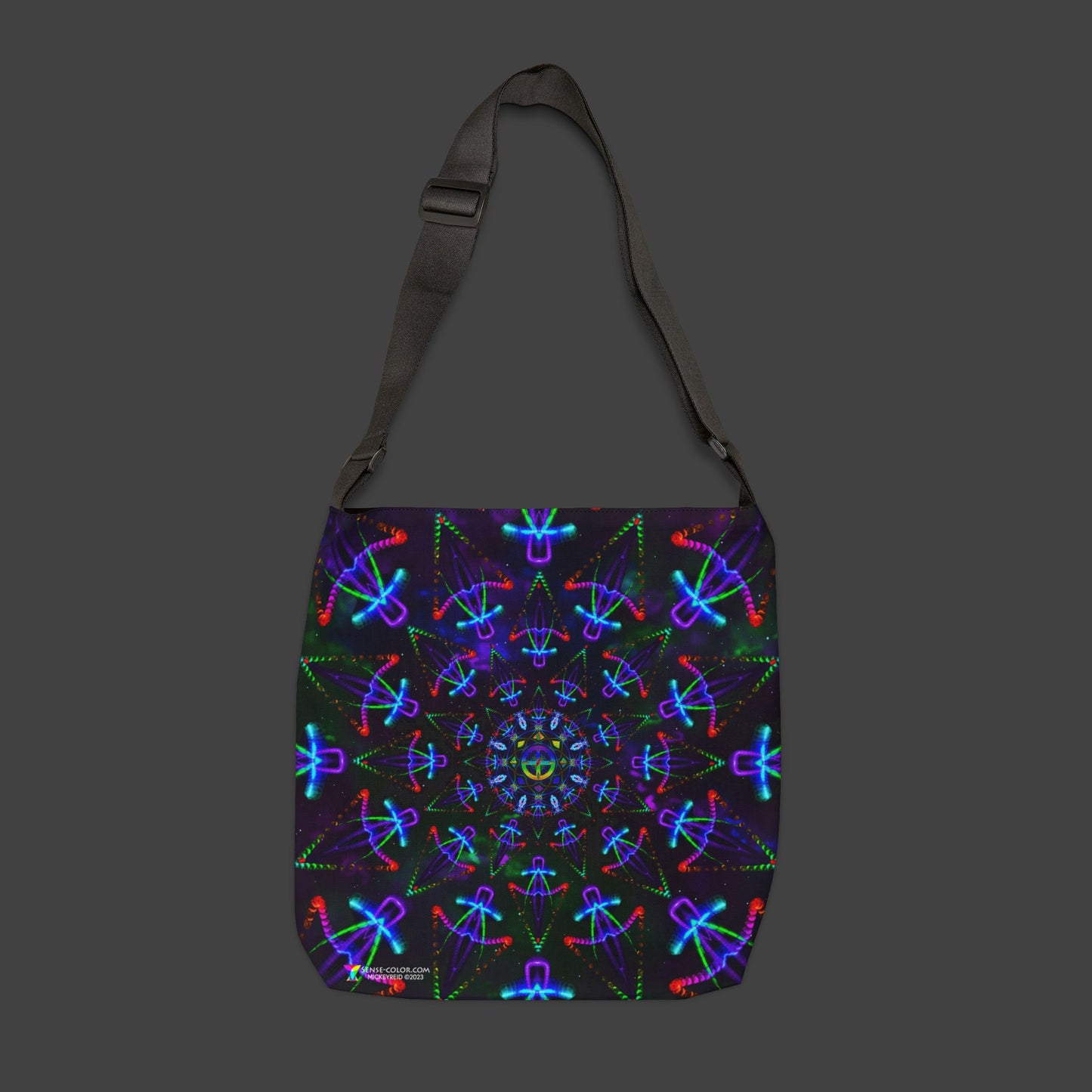 Adjustable Tote Bag "Cosmic Warrior" (AOP)