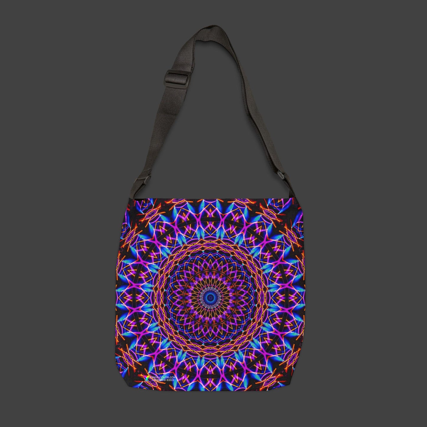 Adjustable Tote Bag "Bubble Brain" (AOP)