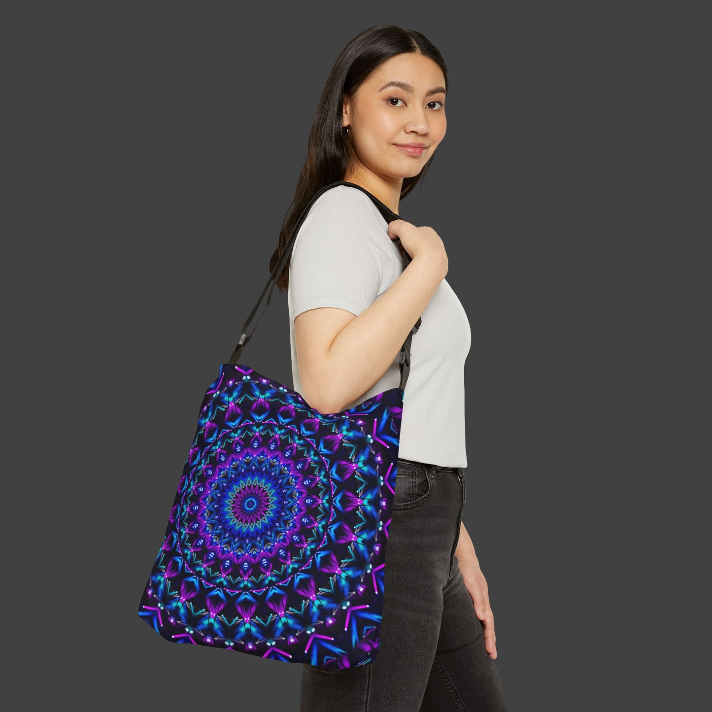 Adjustable Tote Bag "Trapper Keeper" (AOP)