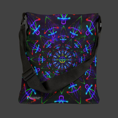 Adjustable Tote Bag "Cosmic Warrior" (AOP)