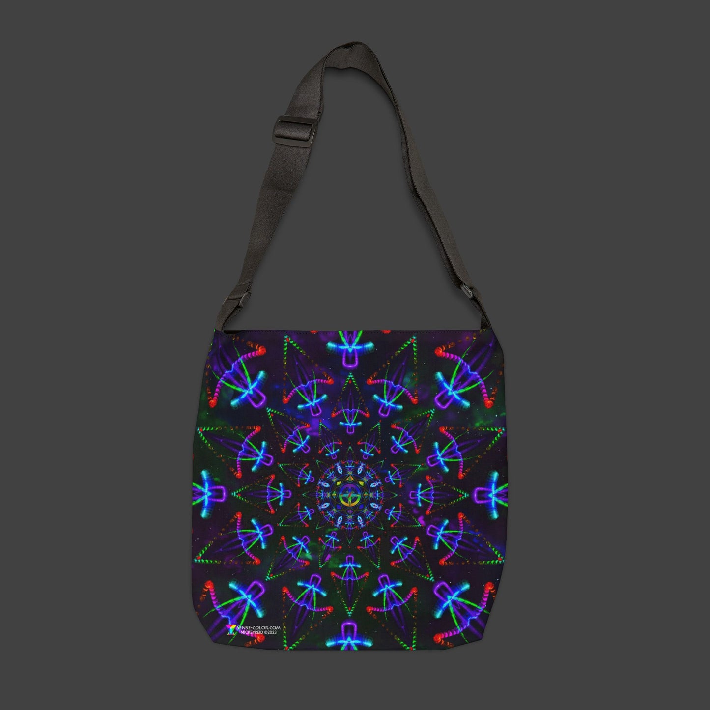 Adjustable Tote Bag "Cosmic Warrior" (AOP)