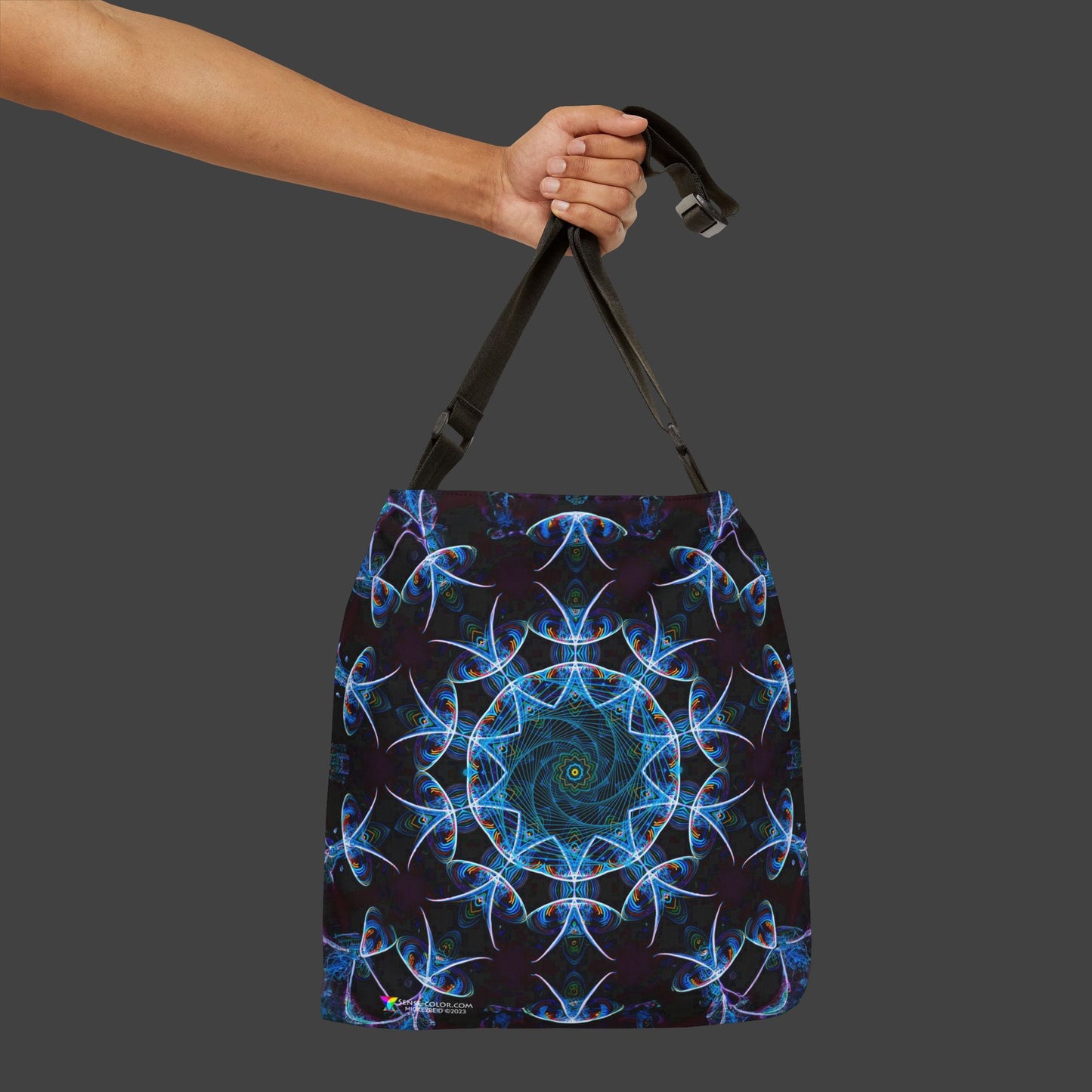 Adjustable Tote Bag "Light Vortex" (AOP)