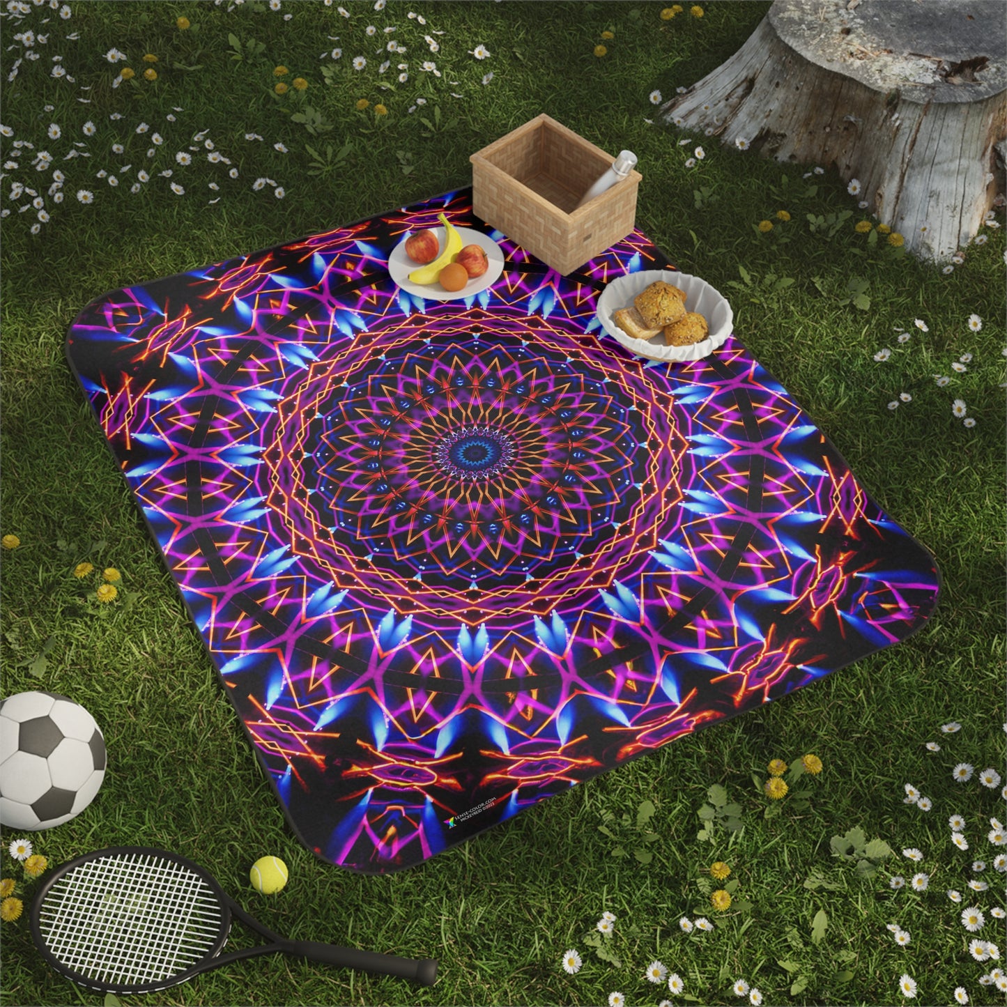 Festival Blanket "Bubble Brain" (water-resistant back)