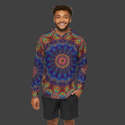 Men's Sports Warmup Hoodie "Rainbow of Sound" (AOP)