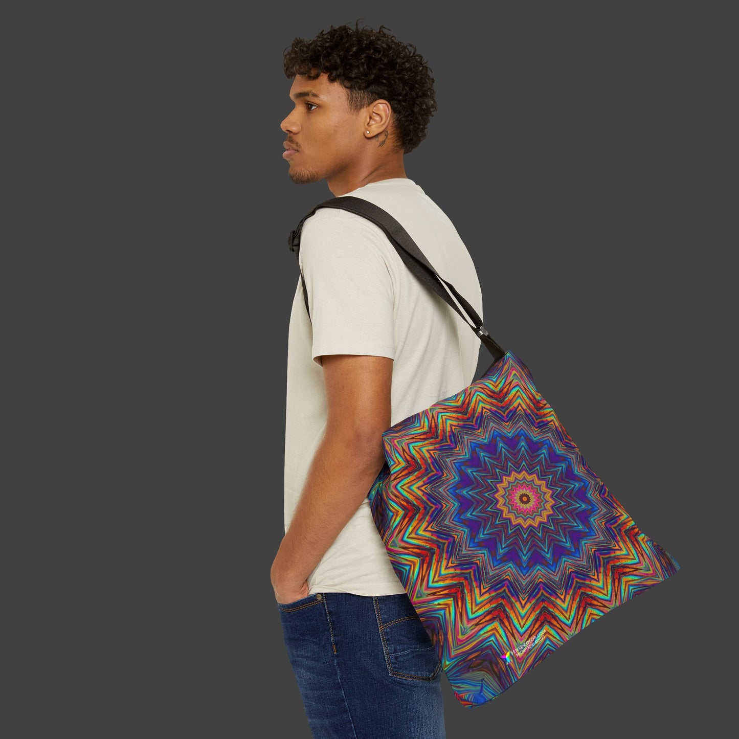 Adjustable Tote Bag "Rainbow of Sound" (AOP)