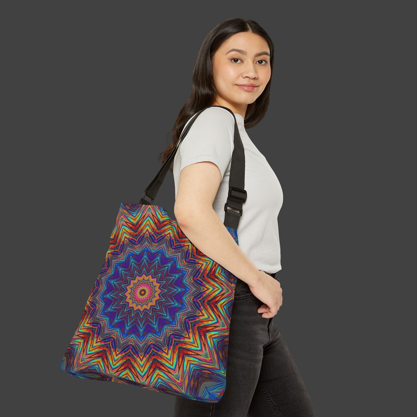 Adjustable Tote Bag "Rainbow of Sound" (AOP)