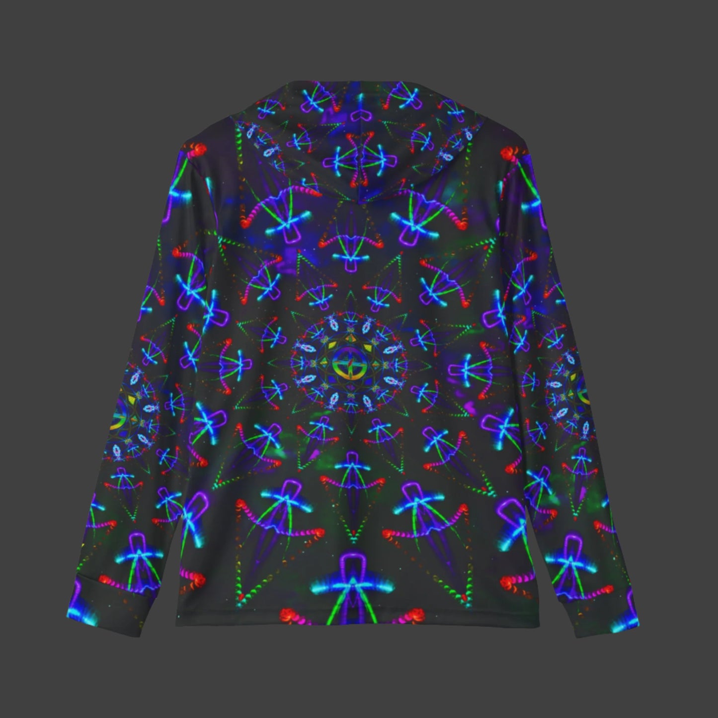 Men's T-shirt Hoodie "Cosmic Warrior" (AOP)