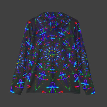 Men's T-shirt Hoodie "Cosmic Warrior" (AOP)