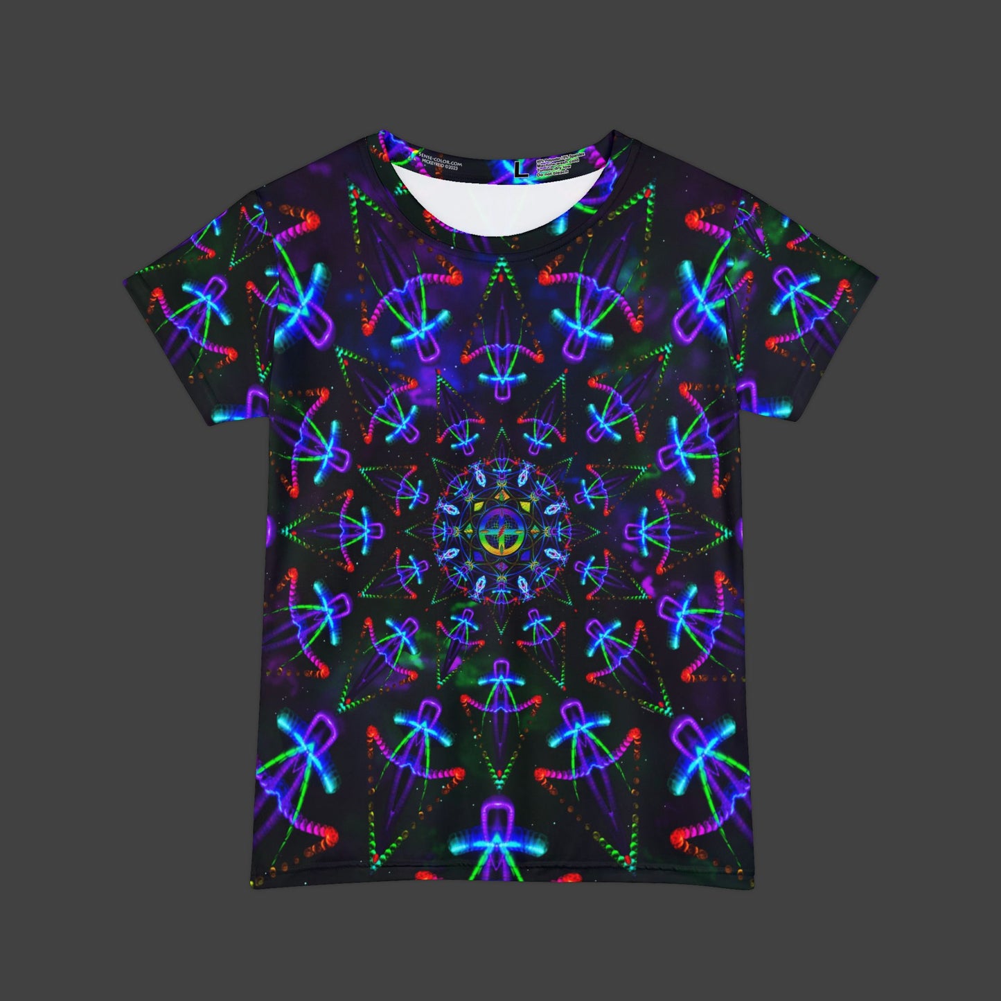 Women's Short Sleeve Shirt "Cosmic Warrior" (AOP)